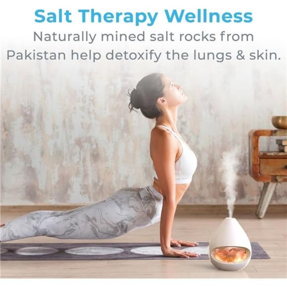 Crystal - 2-in-1 Himalayan Salt Lamp & Ultrasonic Essential Oil Diffuser - Picture 3 of 6